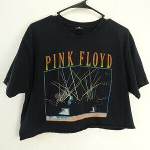Pink Floyd Women's Crop Top T-Shirt Black Medium